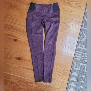Calia By Carrie Underwood Warm Novelty Leggings, Purple and Black, Size‎ Small